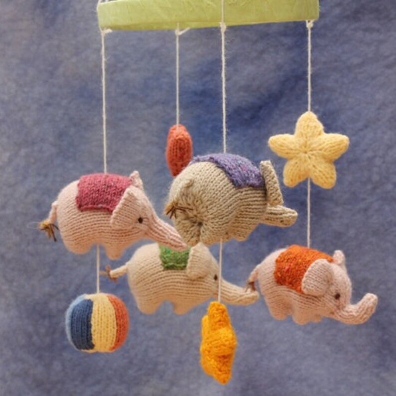 Elephant Mobile Knitting Pattern PDF image 5