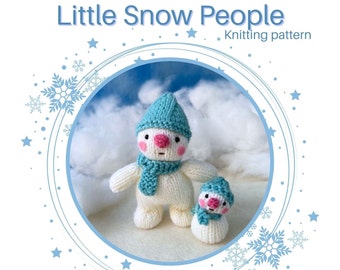 Little Snow People Snowman Knitting Pattern PDF