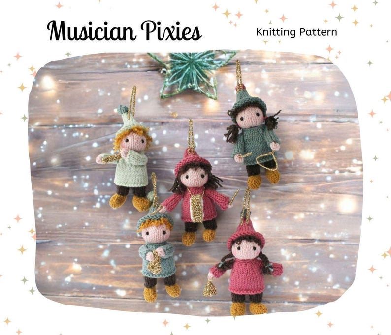 Little Musician Pixies Dolls Knitting Pattern PDF - Etsy