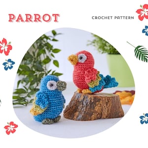 Amigurumi Macaw Parrot Crochet Pattern PDF
