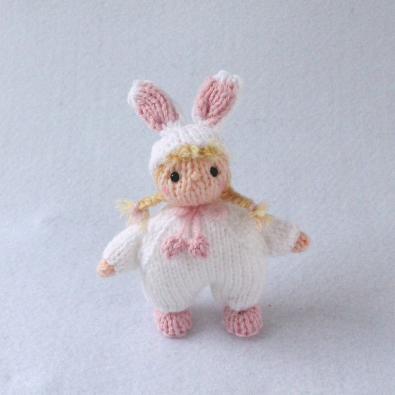 Bunny Dolly, Doll in Bunny Outfits, Knitting Pattern PDF - Etsy