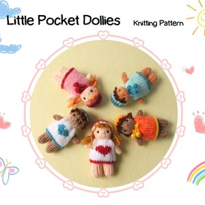 Little Pocket Dollies Knitting Pattern PDF