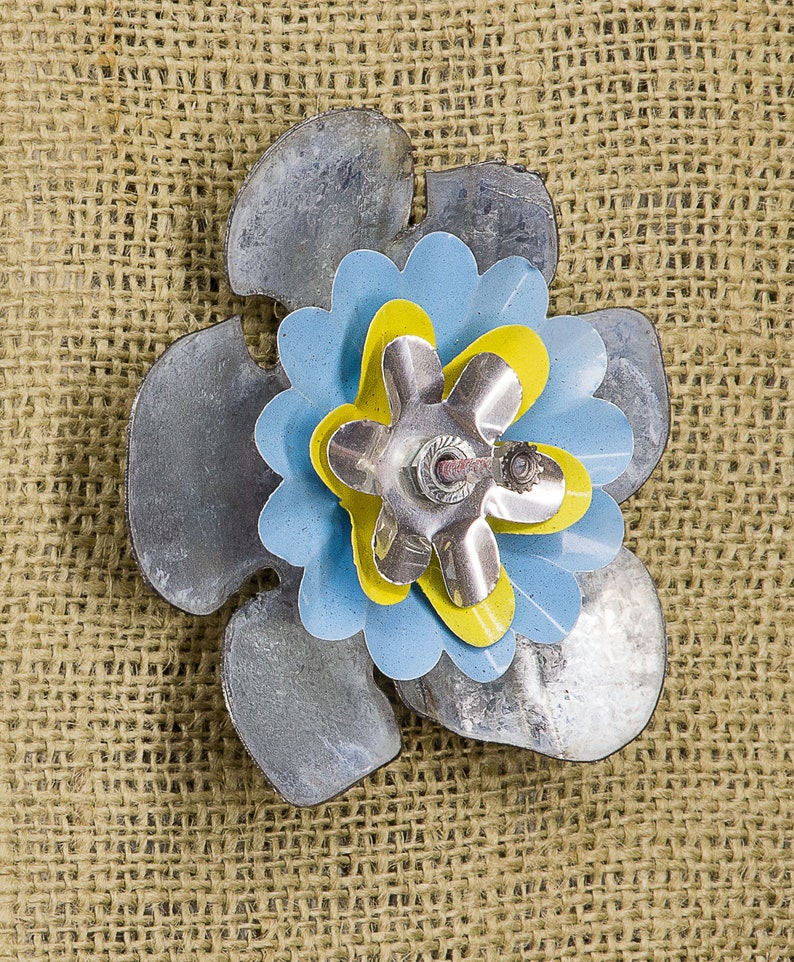 Metal Flower Attach to Anything Made From Steel. Hang Etsy
