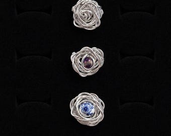 Aluminum Wire Flower Ring
