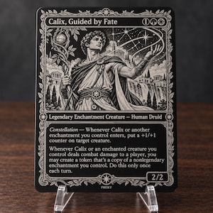 Calix, Guided by Fate - Metal Engraved MTG Proxy Card for Commander EDH