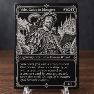 Volo, Guide to Monsters - Metal Engraved MTG Proxy Card for Commander EDH