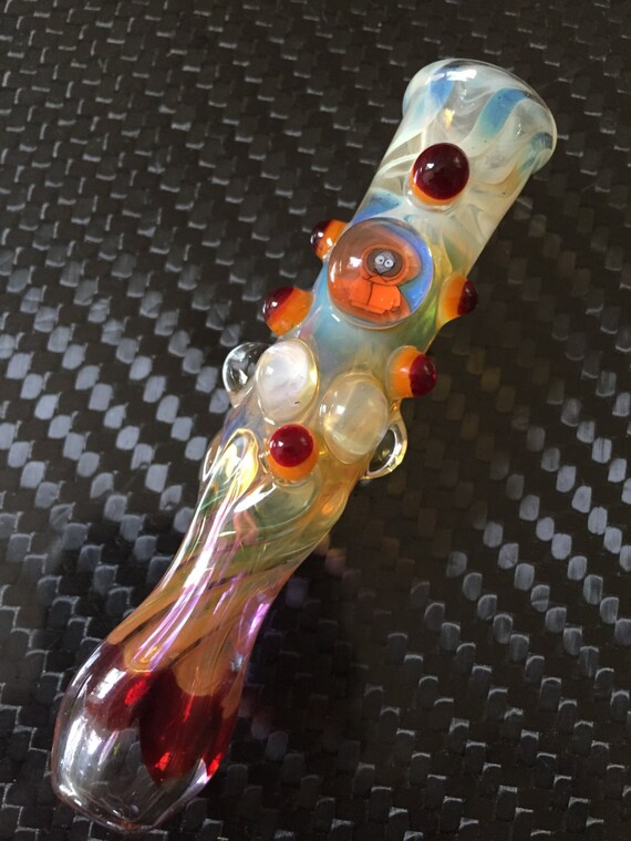 Glass Pipes Fumed Chillum South Park Kenny Millie With Red Etsy