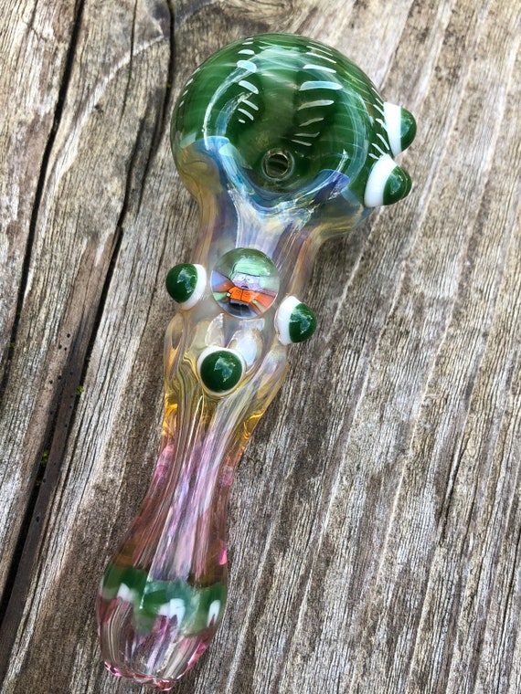 South Park Glass Pipes Millie With Blue Highlights Fumed With Etsy