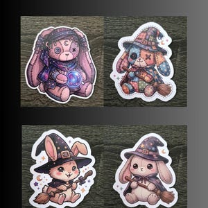 Bunny Magic Laminated Vinyl Stickers