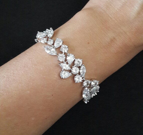 Cz wedding best sale bracelets