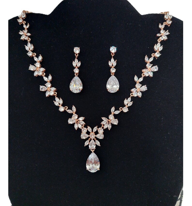 Bridal Necklace, Vine Wedding Necklace, Swarovski Crystal Bridal