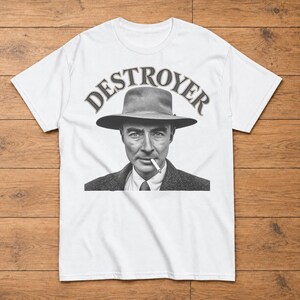 Oppenheimer T-Shirt, Destroyer Portrait Graphic Tee, Atomic Age Scientist Shirt, Physics and History Gift