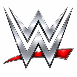 May include: A metallic silver logo featuring a stylized letter W with sharp, angular points. The design includes a horizontal red accent bar positioned behind the lower portion of the letter, creating a high-contrast graphic emblem on a white background.