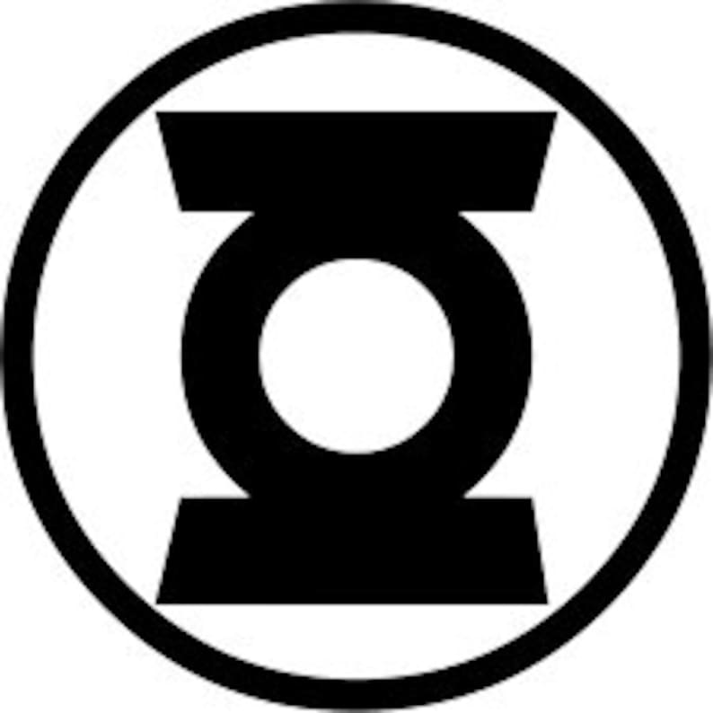 Green Lantern Decal Etsy