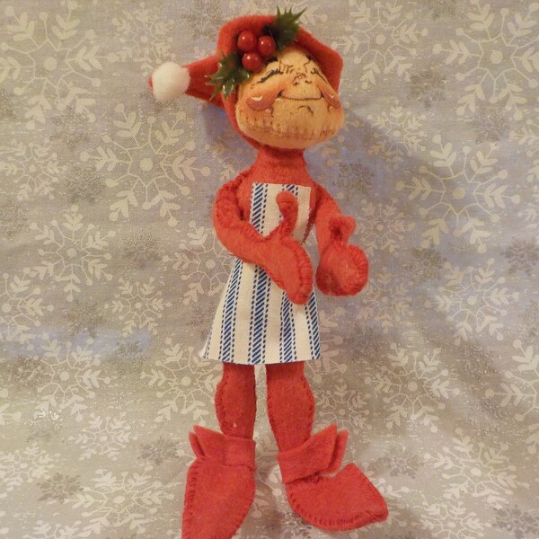 Annalee 1991 Christmas Elf Doll - 6" Tall - Pre-owned