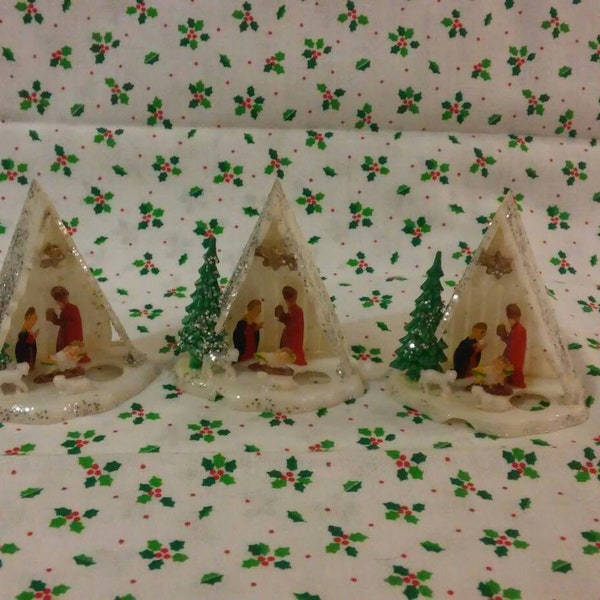 Three Miniature Nativity Sets