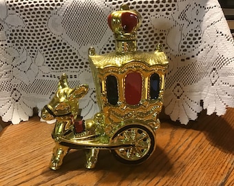 Vintage Gold Donkey Liquor Decanter, Collectable, Marked Japan