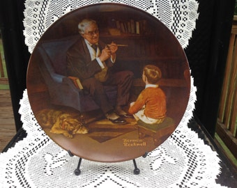Vintage Norman Rockwell Heritage Collection "The Tycoon" Plate