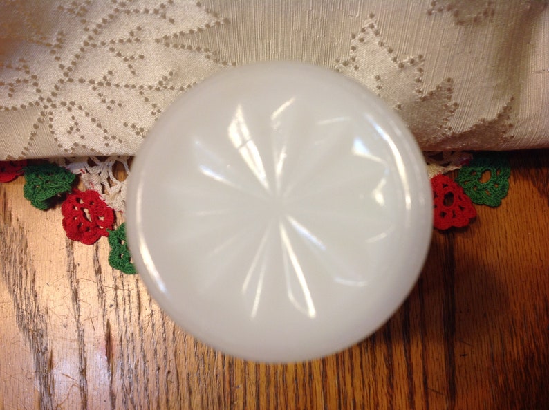 Vintage Hazel Atlas Ruffled Edge Milk Glass Vase