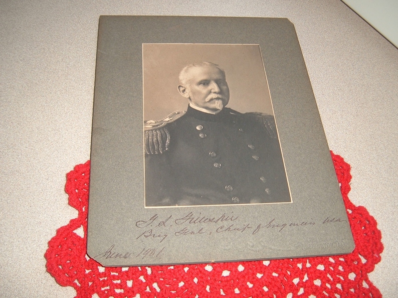 1901 Vintage Photograph of Brigadier General G.L Gillespie Chief of Engineers
