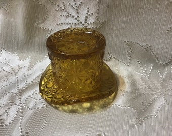 Vintage Amber Hat Toothpick Holder Or Home Decor By Westmoreland