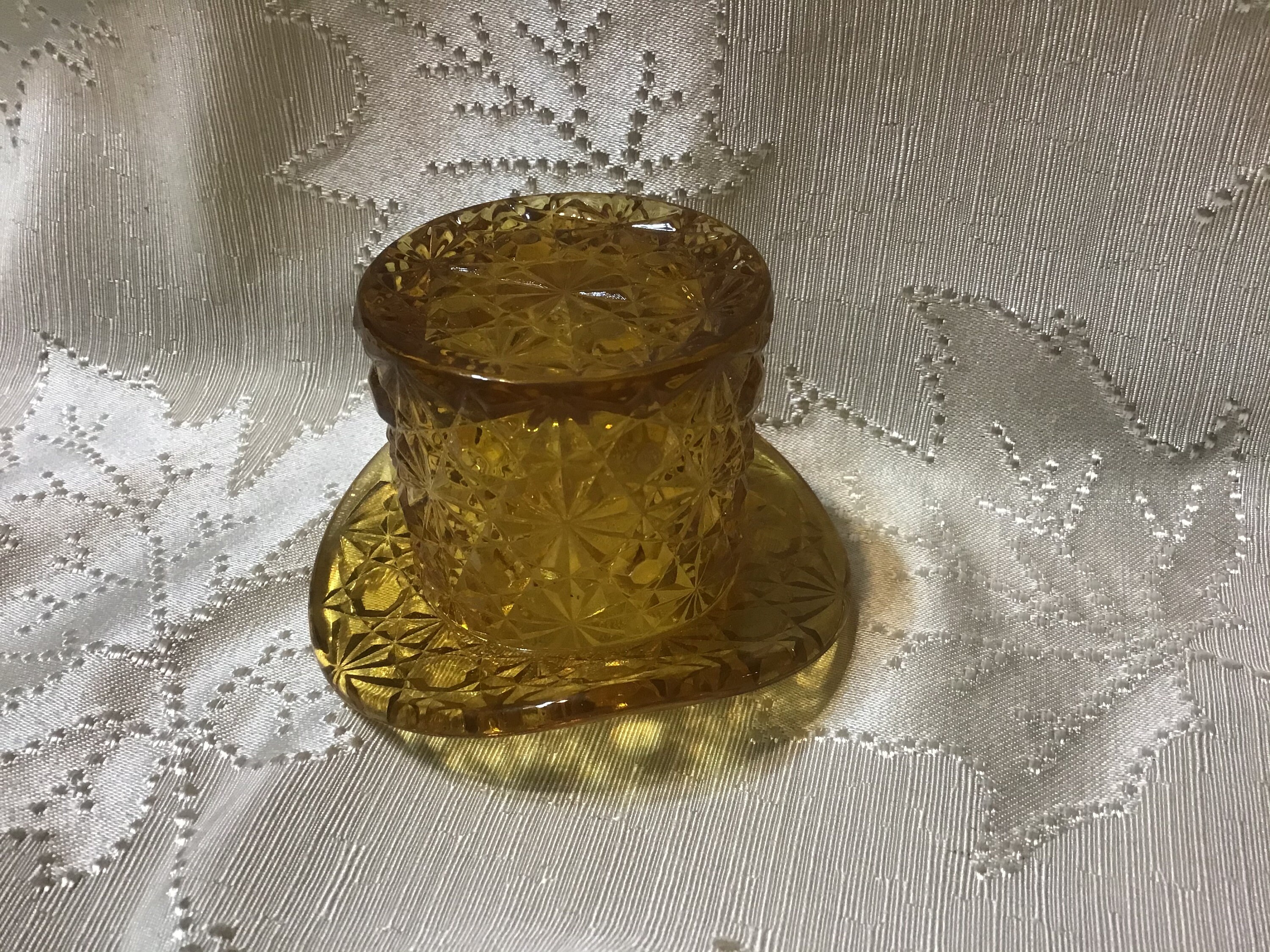 Vintage Amber Hat Toothpick Holder or Home Decor by Etsy UK
