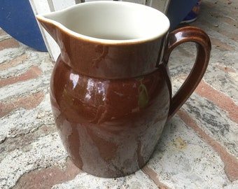 1980s Water Pitcher CeramiFrance Made In Thailand