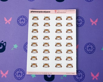 PRINTED momoti sticker sheet (momokeen + emotis)