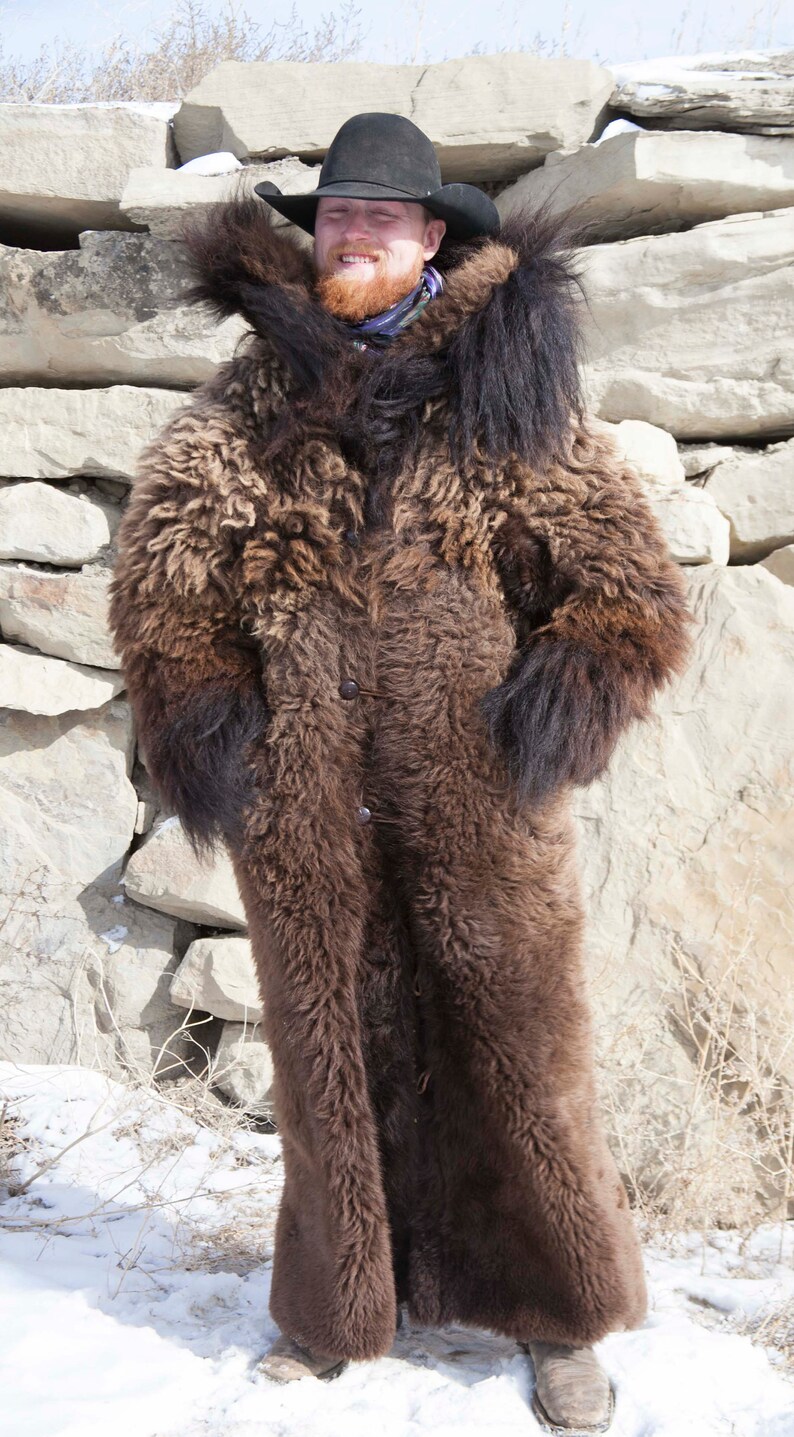 bison hide coat