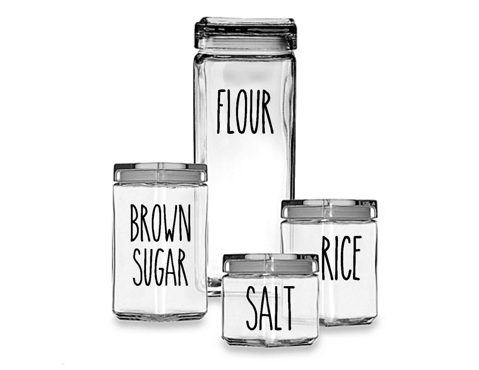Kitchen Canister Labels Pantry Container Decals Kitchen Etsy