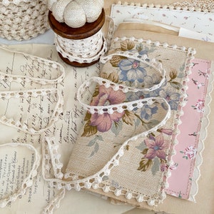 Polka dot edging trim dotted crochet cluny lace trim by the yard