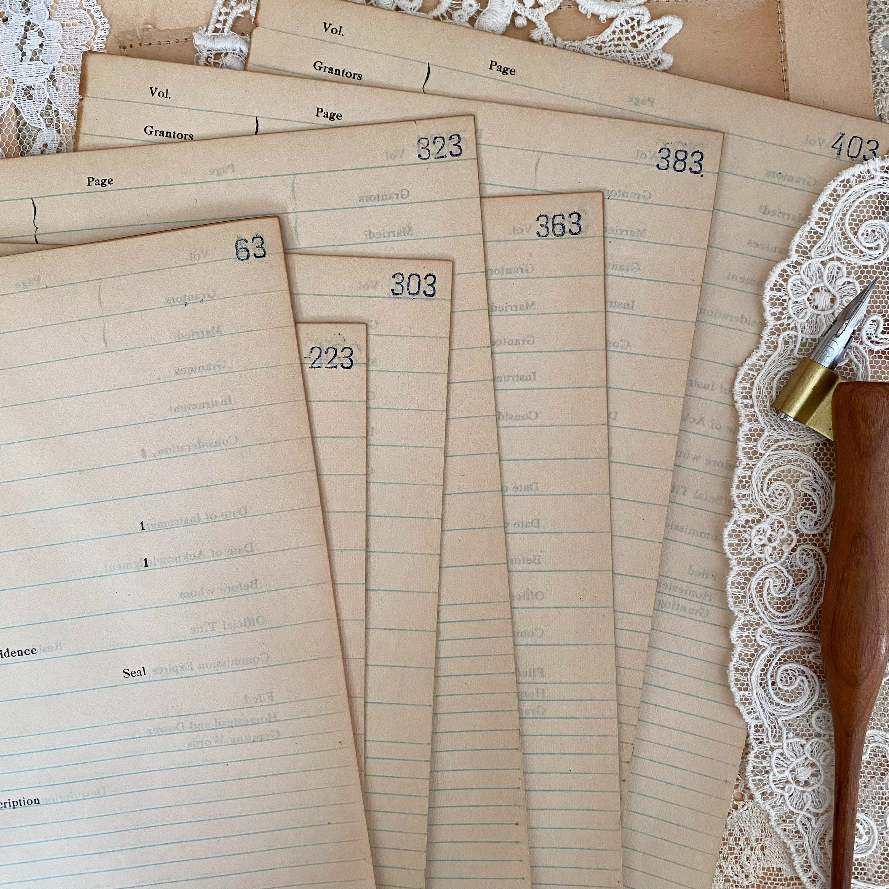 Antique 1900s Mortgage Loan Document Ledger Papers- Blank - Etsy