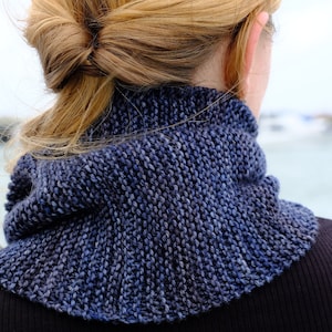Strickmuster: Black Cat Basics Gugel // Easy Basic Simple Knitting // Beginner Knits // Warmer Winter Gugel für Erwachsene