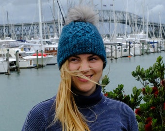 Knitting Pattern: Wildgrass Hat // Adult Cable Hat Beanie // Cable Knit