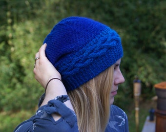 Knitting Pattern: Fiordland Hat // Cable Hat Adult // Braid Hat Beanie