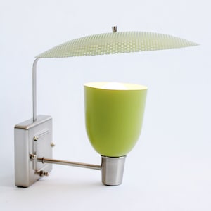 Mid Century Modern Style Lighting Moe LIGHT Inspired Wall Sconce GREEN SHADE image 2