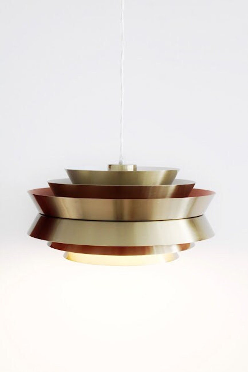 Danish Mid Century Modern Style Chandelier UFO PENDANT Ceiling Light Fixture image 1
