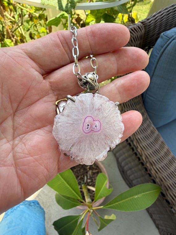 Solar Quartz Gemstone Necklace