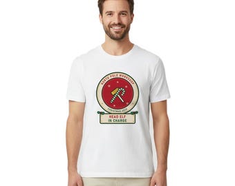 Head Elf in Charge Shirt, Dad Christmas Shirt, Matching Family Christmas Tee, Funny Elf Shirt