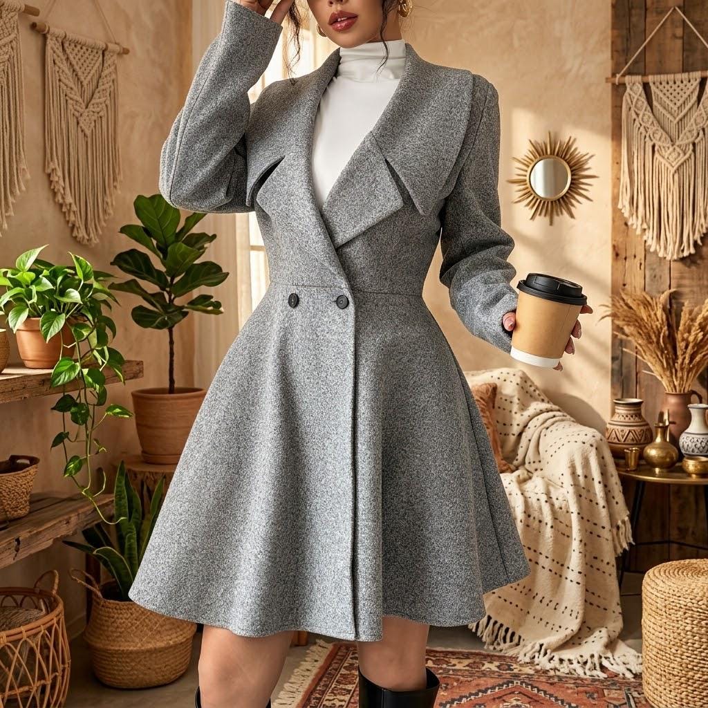 Womans Cape Style Coat - Etsy