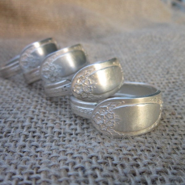 Silver Napkin Rings Holders Silverplate Silverware Rings