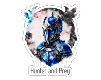 Bounty Hunter Hunter and Prey Kiss-Cut Stickers Cosplay Galaxy Wars Warrior Armor Emblem Sticker Gift for Her