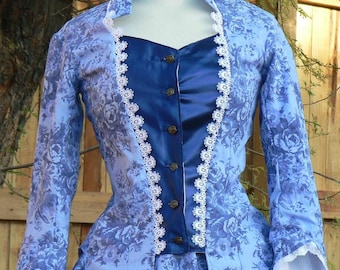 Victorian Bustle Gown Historical Costume Dress Steampunk Floral