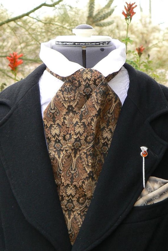 diy victorian tie Tie Mens Cravat Brocade  Etsy Victorian  Necktie Steampunk Cowboy