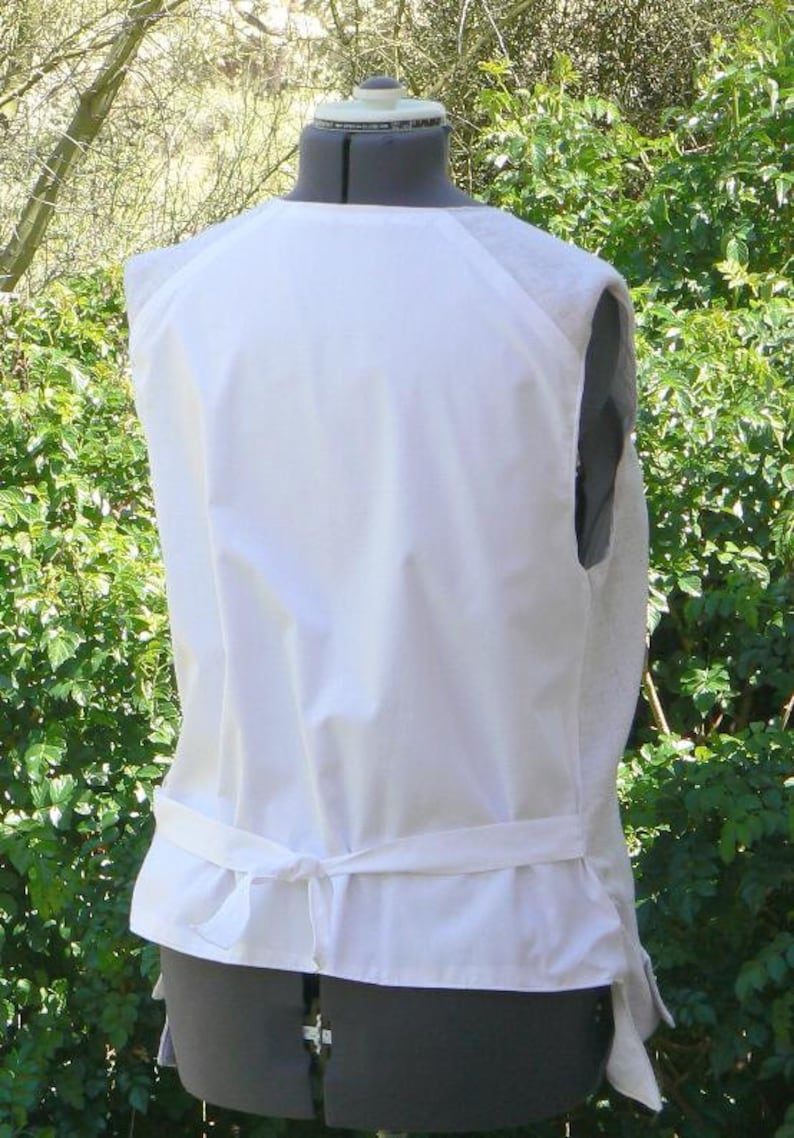 Colonial Pirate Vest Linen Renaissance Waistcoat LARP Mens Historic Costume