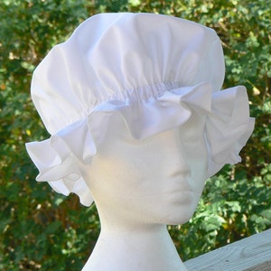 Renaissance Colonial Mob Cap Historical Costume Coif Hat