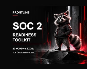 Kit de preparación para SOC 2 / Políticas de seguridad, matriz de control, registro de riesgos (Word, Excel, PDF)