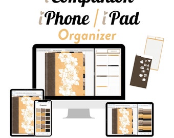 Goodnotes Digital Planner Organizer Companion for iPhone or iPad | Digital Sticker Organizer | Organize All Your Digital Stuff  | iCompanion