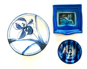 VTG STONEWARE Small Dish Set. Modern Farmhouse Home Decor