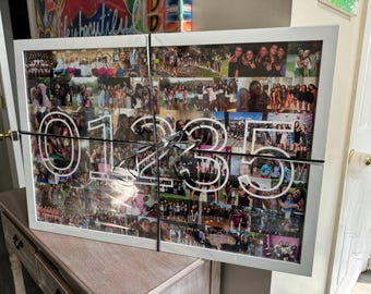 Name or Zip Code Photo Collage Framed 16x20 inches